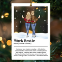 Christmas,Gift For Bestie,Happy,Gift For Sisters,Gifts For Colleagues - Best Friend Definition Bestie Backside - Personalized Custom Shaped Acrylic Ornament