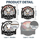 Gift For Couples,Old Couples,Gift For Husband,Gift For Wife,Gift For Boyfriend,Gift For Girlfriend,Happy - Couple Starry Night Growing Old Together Since - Personalized Window Hanging Suncatcher Ornament