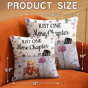Top Market,Reading,Gift For Yourself,Gift For Women,Happy - My Reading Pillow Reading Girl With Birth Month Flower - Personalized Pocket Pillow