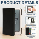 Reading,Gift For Yourself,Happy - Reading Girl With Birth Month Flower - Personalized Kindle Paperwhite Case Kickstand