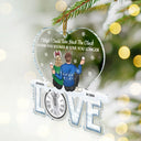 Christmas, Gift For Couples, Gift For Husband, Gift For Wife, Gift For Boyfriend, Happy - Find You Sooner And Love You Longer Couple - Personalized Custom Shaped Acrylic Ornament