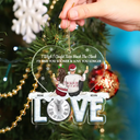 Christmas, Gift For Couples, Gift For Husband, Gift For Wife, Gift For Boyfriend, Happy - Find You Sooner And Love You Longer Couple - Personalized Custom Shaped Acrylic Ornament