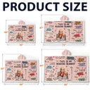 This Is My Reading Blanket Birth Month Flower - Personalized Wearable Hooded Blanket
