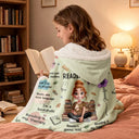 This Is My Reading Blanket Birth Month Flower - Personalized Wearable Hooded Blanket