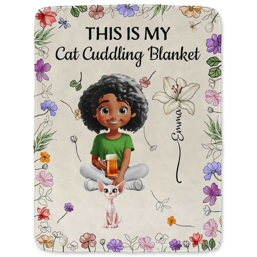 Pet Lovers, Pet Mom, Happy - A Girl And Her Dog A Bond Can't Be Broken Birth Month Flower - Personalized Fleece Blanket, Sherpa Blanket