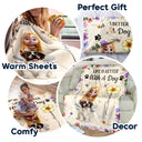 Pet Lovers, Pet Mom, Happy - A Girl And Her Dog A Bond Can't Be Broken Birth Month Flower - Personalized Fleece Blanket, Sherpa Blanket