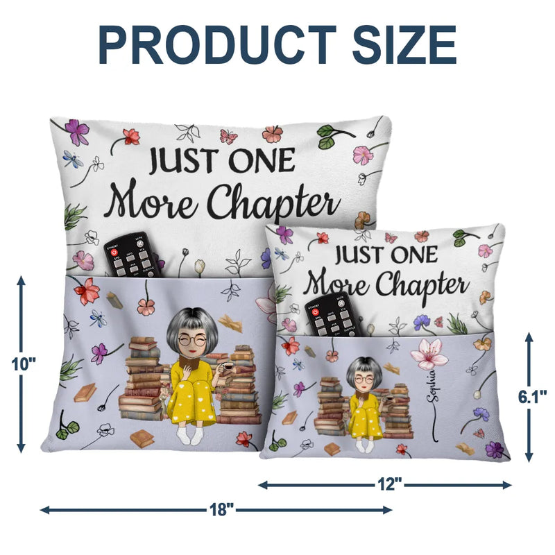 Reading,Gift For Yourself,Gift For Women,Happy - This Is My Reading Pillow Cartoon Version Birth Month Flower - Personalized Pocket Pillow