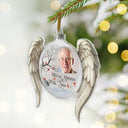 Memorial,Family,Gift For Women,Gift For Men,Sad,Christmas,Top Market - Custom Photo I'm Always With You Angel Wings - Personalized Custom Shaped Acrylic Ornament