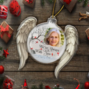 Memorial,Family,Gift For Women,Gift For Men,Sad,Christmas,Top Market - Custom Photo I'm Always With You Angel Wings - Personalized Custom Shaped Acrylic Ornament