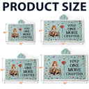 Reading, Gift For Yourself, Gift For Women, Happy - My Reading Blanket Reading Girl With Birth Month Flower - Personalized Wearable Hooded Blanket