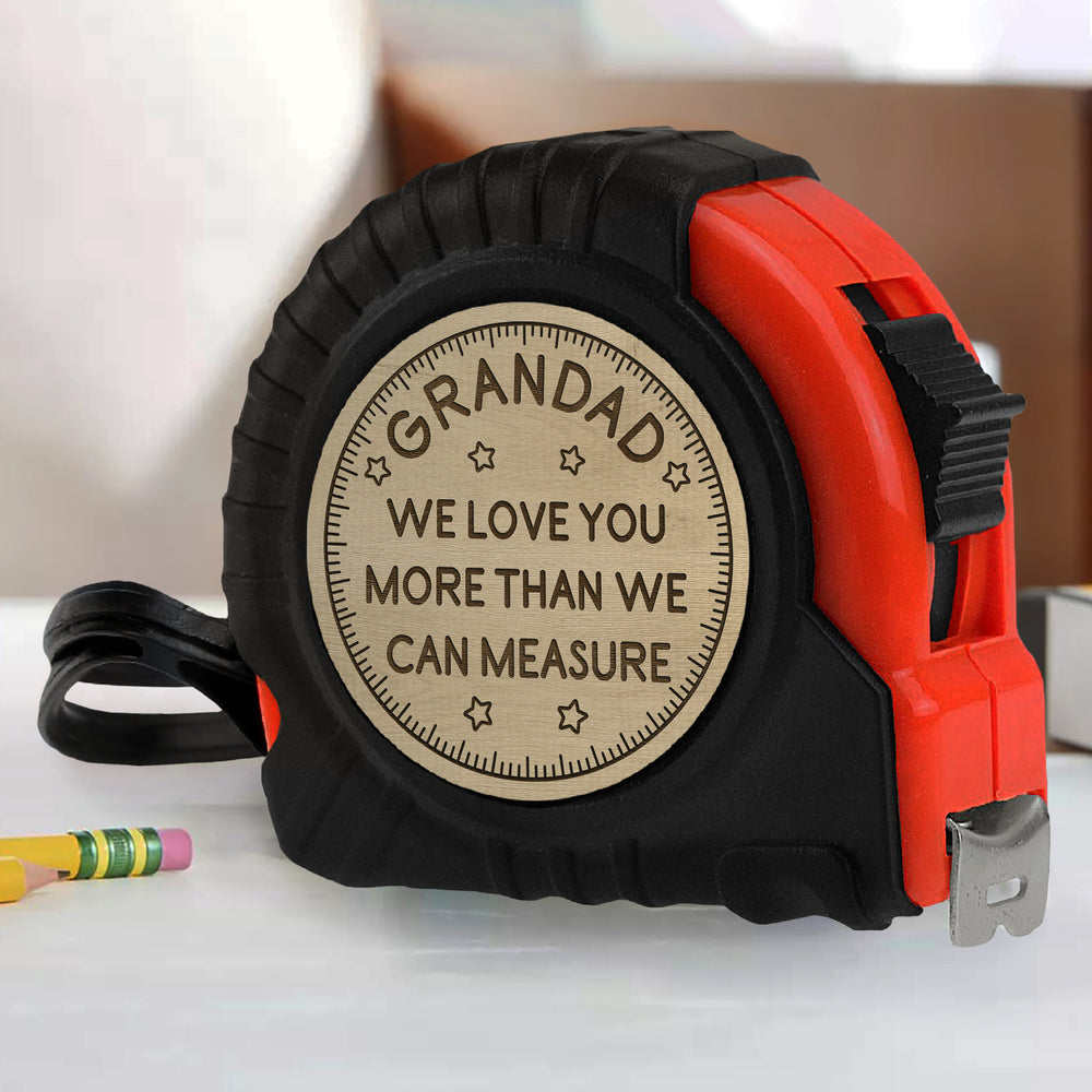 Wander Prints Gift For Grandad - We Love You More Than We Can Measure Tape Measure - Father’s Day, Birthday, Christmas Gift AZCS