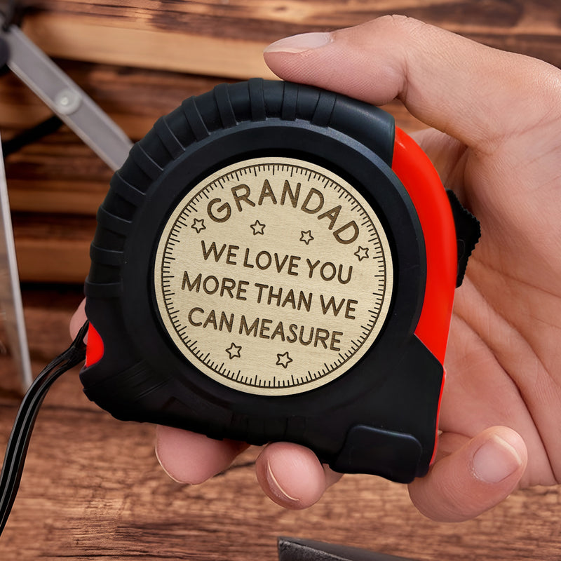 Wander Prints Gift For Grandad - We Love You More Than We Can Measure Tape Measure - Father’s Day, Birthday, Christmas Gift AZCS