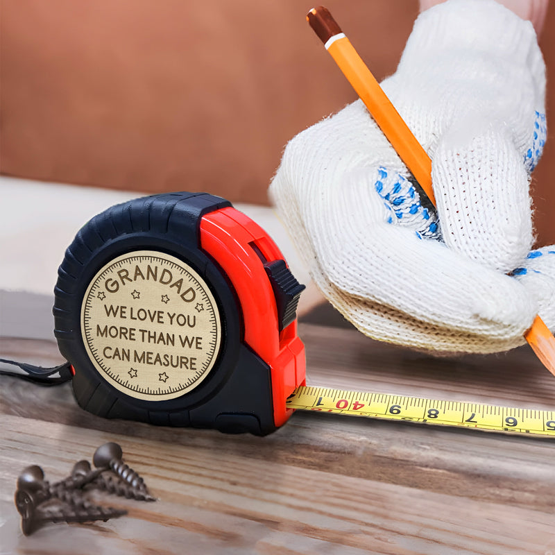 Wander Prints Gift For Grandad - We Love You More Than We Can Measure Tape Measure - Father’s Day, Birthday, Christmas Gift AZCS