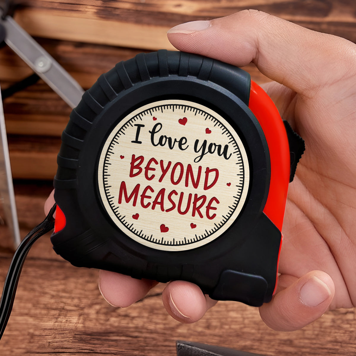 Wander Prints Gift For Loved One - I Love You Beyond Measure Tape Measure - Valentine’s Day, Anniversary, Birthday Gift AZCS