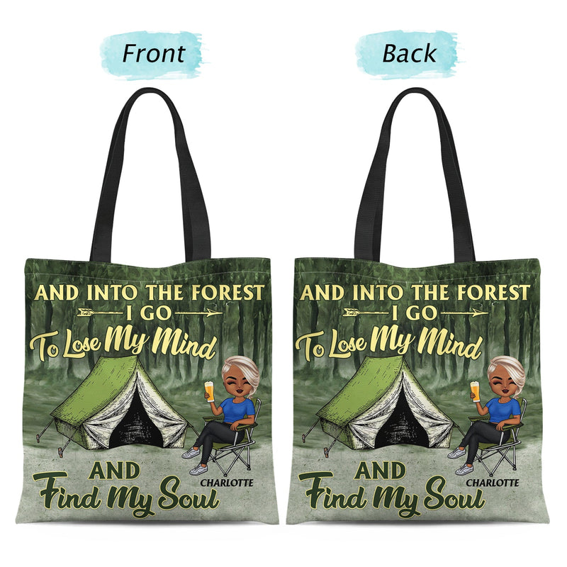 Never Dreamed I'd Grow Up To Be A Super Sexy Camping Lady - Gift For Campers - Personalized Custom Zippered Canvas Bag