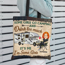 Never Dreamed I'd Grow Up To Be A Super Sexy Camping Lady - Gift For Campers - Personalized Custom Zippered Canvas Bag