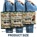 Never Dreamed I'd Grow Up To Be A Super Sexy Camping Lady - Gift For Campers - Personalized Custom Zippered Canvas Bag