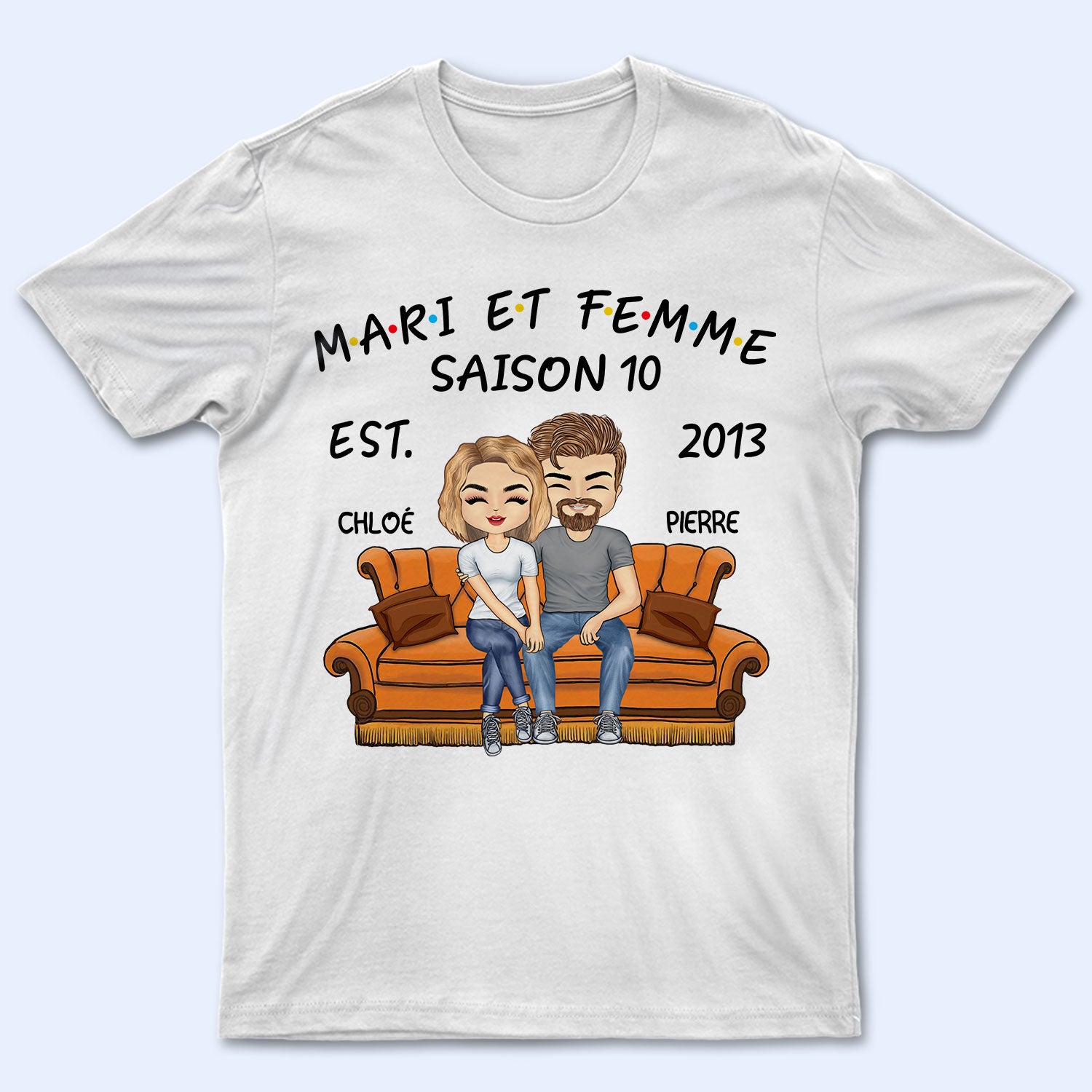 Mari Et Femme Saison - T Shirt Personnalisé