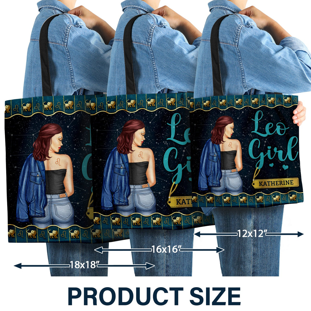 Zodiac Girl Nutrition Facts - Birthday Gift For Her - Personalized Custom Zippered Canvas Bag