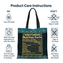 Zodiac Girl Nutrition Facts - Birthday Gift For Her - Personalized Custom Zippered Canvas Bag