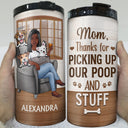 Thank You Best Dog Mom Ever - Birthday, Anniversary Gift For Dog Lover, Woman Who Loves Dogs - Personalized 4 In 1 Can Cooler Tumbler