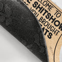 Welcome Hope You Brought Alcohol Funny Cartoon Cat - Gift For Cat Lovers - Personalized Doormat