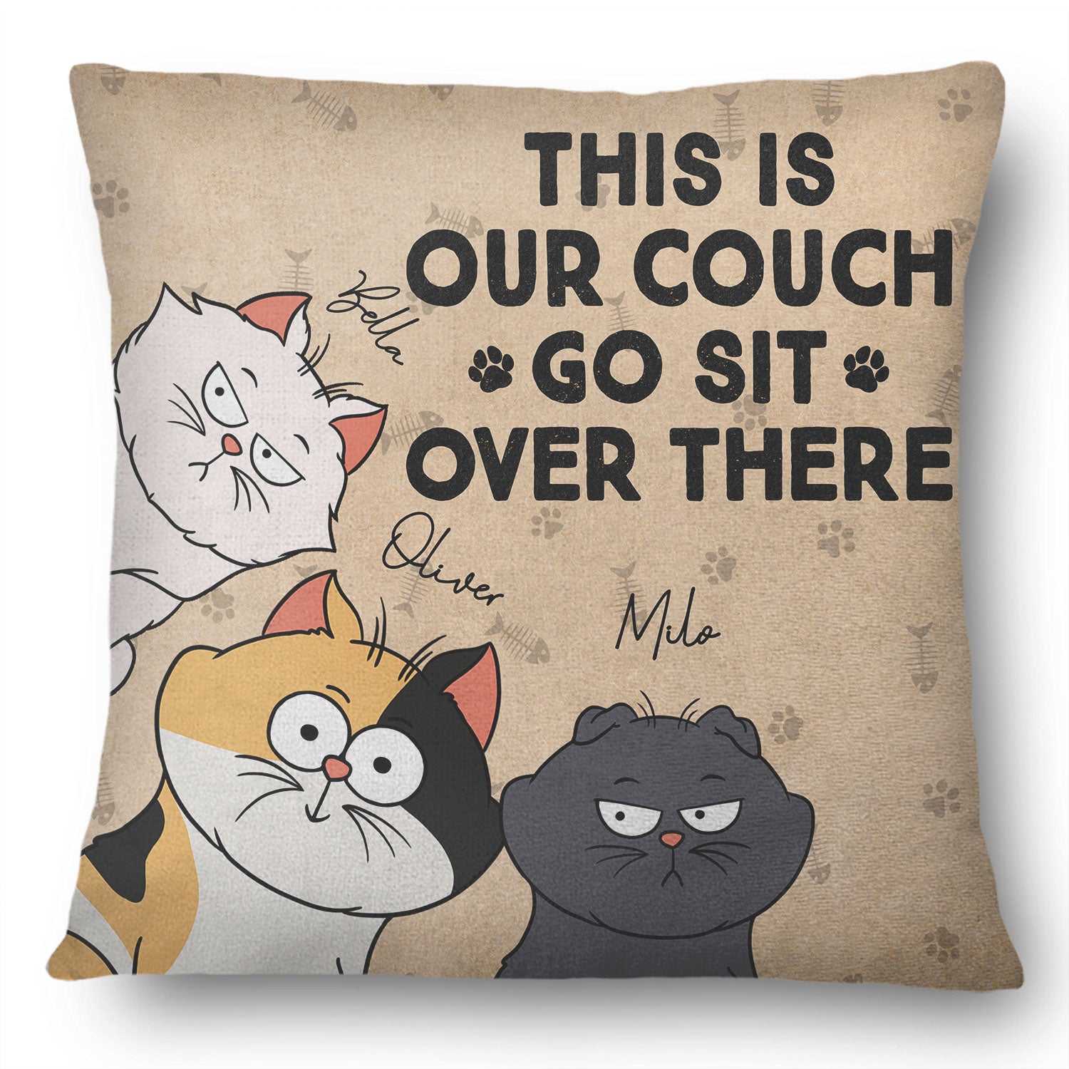 This Is Our Couch Go Sit Over There Funny Cartoon Cat - Gift For Cat L -  Wander Prints™