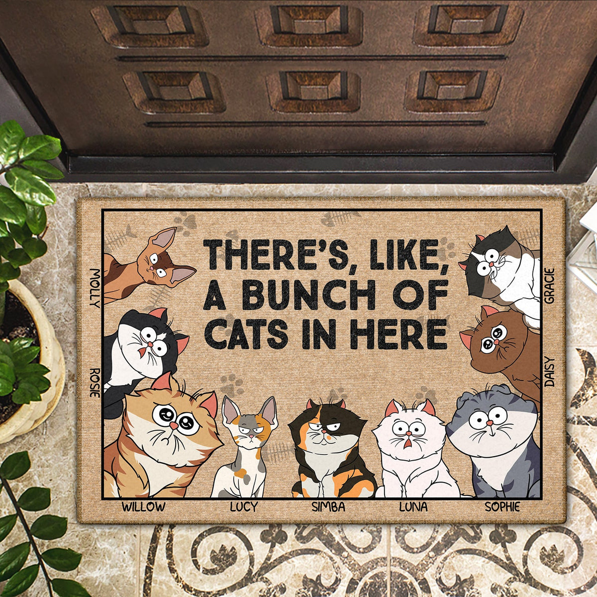 When Visiting My House Please Remember Up To 4 Cats - Cat Lovers Perso