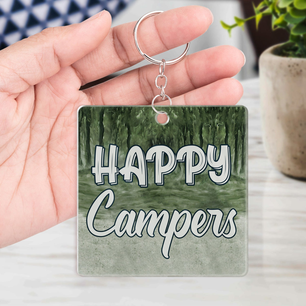 Clés du camping-car - Cadeau d'anniversaire, idéal pour les couples, les épouses, les maris et les amateurs de camping - Porte-clés personnalisé en acrylique