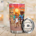 Cruising Through Life One Port At A Time Beach Cruise - Traveling, Vacation, Anniversary, Birthday Gift For Besties - Personalized Tumbler