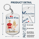 You're My Favorite Backside - Anniversary, Funny Gift For Couples, Family - Personalized Aluminum Keychain