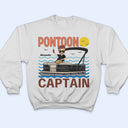 Pontoon Captain Pontoon Queen - Birthday, Anniversary, Travel, Vacation Gift For Woman, Man - Personalized T Shirt