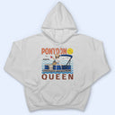 Pontoon Captain Pontoon Queen - Birthday, Anniversary, Travel, Vacation Gift For Woman, Man - Personalized T Shirt