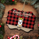 Dear Santa We Really Tried - Christmas Gift For Dog Lovers, Cat Lovers - Personalized Medallion Wooden Ornament
