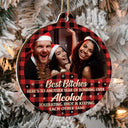 Custom Photo You Are The Reason I Don't Punch People At Work - Christmas Gifts For Colleagues, Coworker, Besties - Personalized 2-Layered Mix Ornament