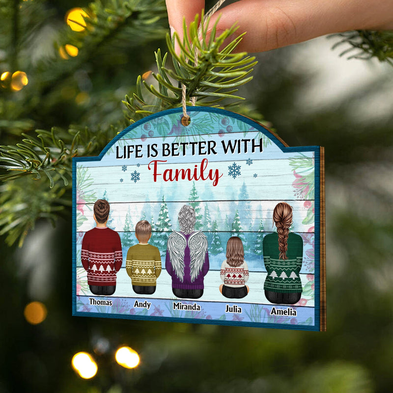 Le plus beau cadeau que nos parents nous ont offert - Cadeau de Noël pour la famille, les frères et sœurs, les grands-parents - Décoration en bois personnalisée