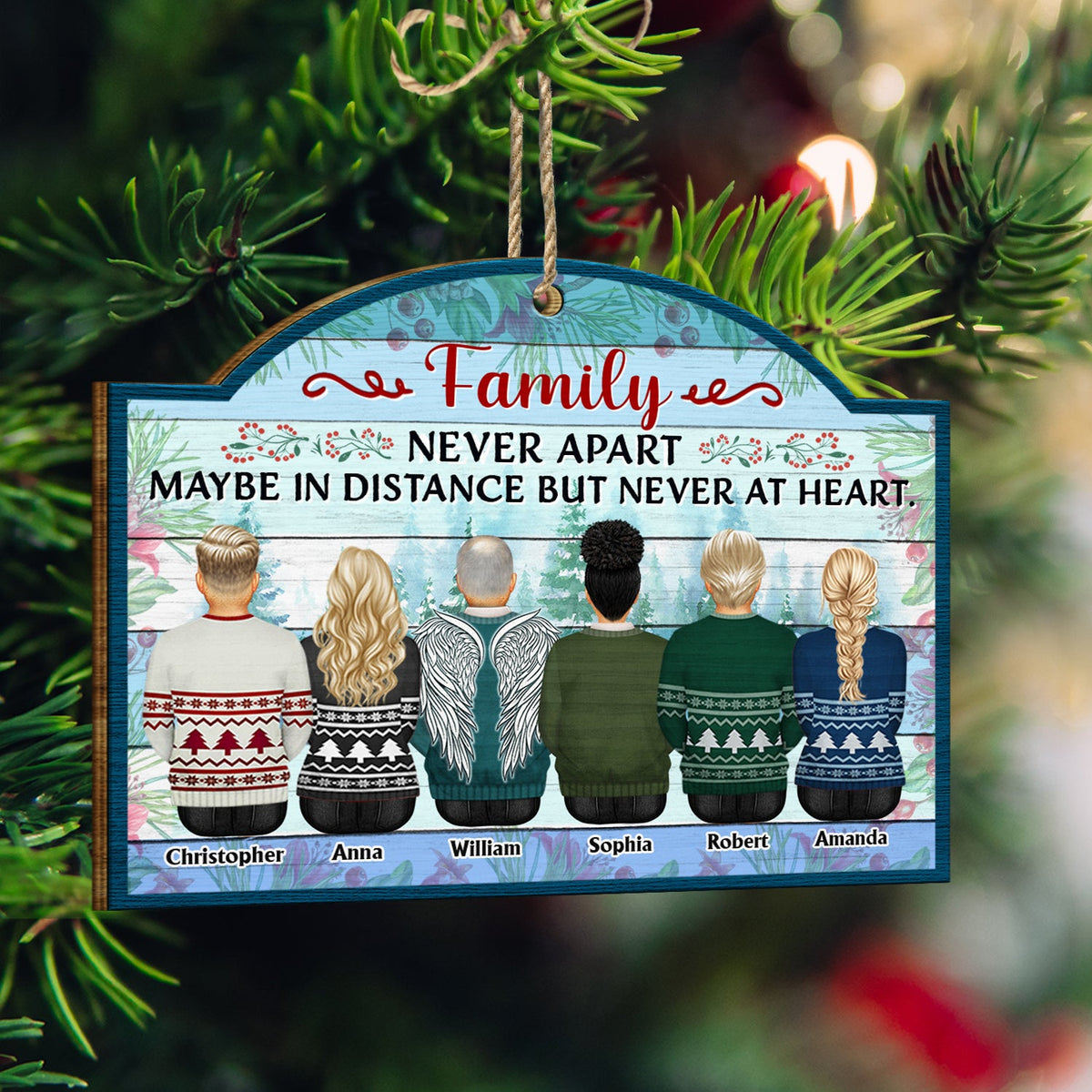 Le plus beau cadeau que nos parents nous ont offert - Cadeau de Noël pour la famille, les frères et sœurs, les grands-parents - Décoration en bois personnalisée