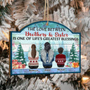 Le plus beau cadeau que nos parents nous ont offert - Cadeau de Noël pour la famille, les frères et sœurs, les grands-parents - Décoration en bois personnalisée