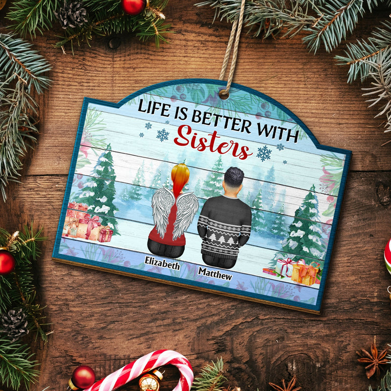 Le plus beau cadeau que nos parents nous ont offert - Cadeau de Noël pour la famille, les frères et sœurs, les grands-parents - Décoration en bois personnalisée