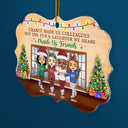 Work Will Be So Much Shitter Without You - Christmas Gifts For Colleagues, Coworker, Friends - Personalized Custom Shaped Acrylic Ornament