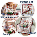 Meilleurs amis pour toujours, partenaires de crime - Cadeau d'anniversaire, cadeau d'amour pour meilleurs amis, collègues, frères et sœurs, famille - Couverture polaire personnalisée