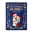 Notre couverture douillette - Cadeau de vacances, d'anniversaire, d'amour, d'anniversaire pour conjoint, mari, femme, petit ami, petite amie - Couverture polaire personnalisée