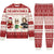 Flat Art - Christmas, Funny Gift For Family, Couple, Dad, Mom, Grandpa, Grandma - Personalized Unisex Pajamas Set