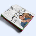 Custom Photo Hubby And Wifey Seasons - Birthday, Anniversary Gift For Spouse, Husband, Wife, Couple - Personalized T Shirt