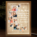 Custom Photo To My Mom We Hope Every Time You Light This Up - Birthday, Loving Gift For Mom, Mother, Grandma, Grandmother - Personalized Picture Frame Light Box