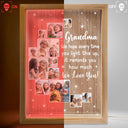 Custom Photo To My Mom We Hope Every Time You Light This Up - Birthday, Loving Gift For Mom, Mother, Grandma, Grandmother - Personalized Picture Frame Light Box