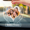 Custom Photo Family - Gift For Mom, Dad, Couples, Sibling, Dog Lovers, Cat Lovers - Personalized Acrylic Car Hanger