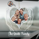 Custom Photo Family - Gift For Mom, Dad, Couples, Sibling, Dog Lovers, Cat Lovers - Personalized Acrylic Car Hanger