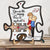 You Are My Missing Piece To My Heart - Anniversary Gift For Spouse, Lover, Couple - Personalized 2-Layered Wooden Plaque With Stand