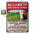 Custom Photo Farm This Property Is A Farm - Outdoor Decor For Farm, Family - Personalized Classic Metal Signs